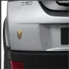 3D schedel - metalen auto / motor sticker - embleemStickers