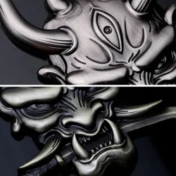 3D krijger - auto / motor sticker - metalen embleemStickers