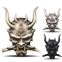 3D Krieger - Auto- / Motorradaufkleber - Metallemblem