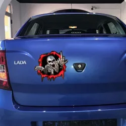PegatinasSkull finger design - vinyl car sticker