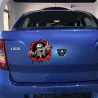 Totenkopf-Finger-Design - Vinyl-Autoaufkleber