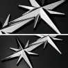 3D ster - auto / motor sticker - metalen embleemStickers