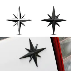 3D ster - auto / motor sticker - metalen embleemStickers