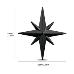 3D ster - auto / motor sticker - metalen embleemStickers