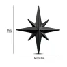 3D Stern - Auto- / Motorradaufkleber - Metallemblem