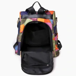 Fashionable backpack - crossbody bag - anti-theft - waterproof - large capacity