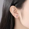 AretesTablero de dibujo esmaltado - pendientes - plata 925