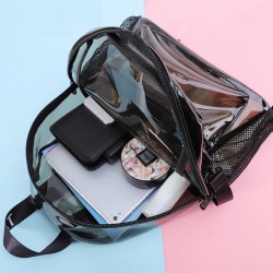Fashionable transparent backpack - school bag