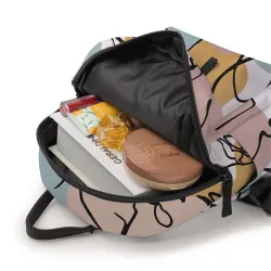 MochilasTrendy mini backpack - abstract line face printed
