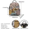 MochilasTrendy mini backpack - abstract line face printed