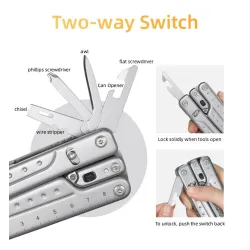 AlicatesROXON S802 Phantom - multi tool - pliers / scissors with replaceable knife / wire cutters