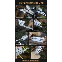 AlicatesROXON S802 Phantom - multi tool - pliers / scissors with replaceable knife / wire cutters