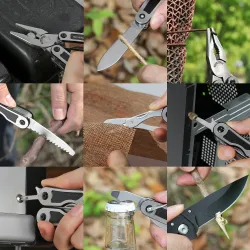 Camping Multitool - Zange / Messer / Cutter / Säge