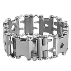 29 in 1 multi tool - stainless steel bracelet - screwdriver / bottle / can opener / allen wrench