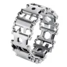 29 in 1 multi tool - stainless steel bracelet - screwdriver / bottle / can opener / allen wrench