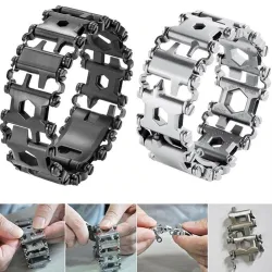 29 in 1 Multitool - Edelstahlarmband - Schraubendreher / Flaschenöffner / Inbusschlüssel