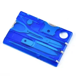 10 in 1 pocket multitool - creditcardvorm - mes / naald / schaar / schroevendraaierMultitool & Zakmes