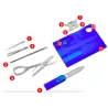 10 in 1 pocket multitool - creditcardvorm - mes / naald / schaar / schroevendraaierMultitool & Zakmes