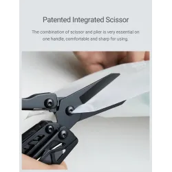 NexTool Black Knight - 11 in 1 multifunction tool - folding pliers / scissors / opener / screwdriversKnives & Multitools