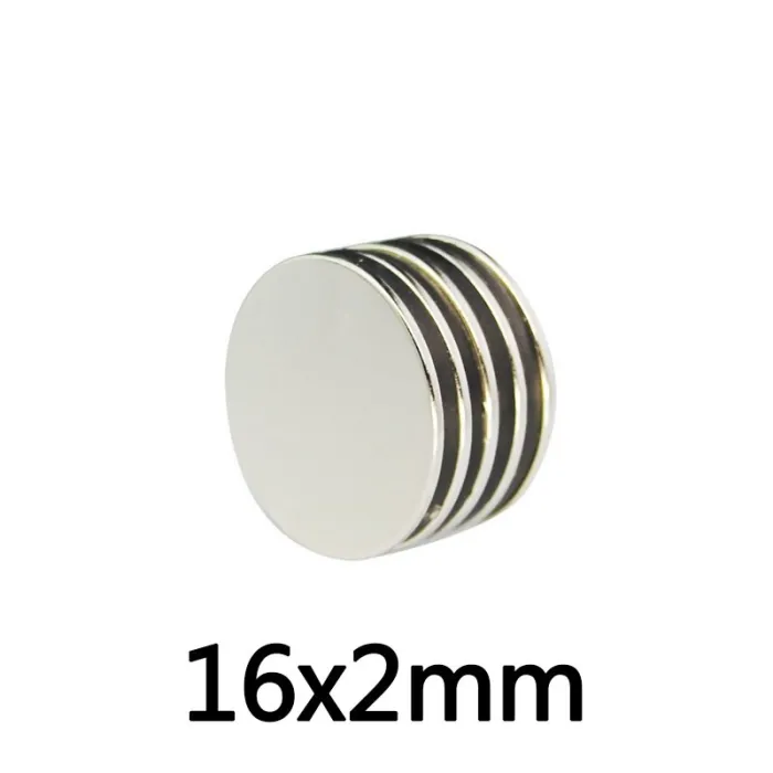 N35 - magnes neodymowy - mocny okrągły krążek - 16 * 2 mmN35