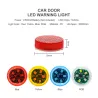 Car door LED warning light - wireless magnetic induction - 2 pieces