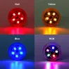 Car door LED warning light - wireless magnetic induction - 2 pieces