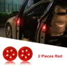 Car door LED warning light - wireless magnetic induction - 2 pieces