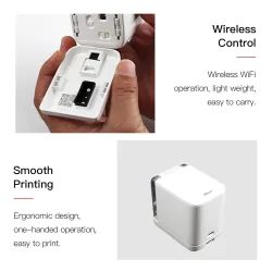 MBrush - handheld mini inkjetprinter - voor papier / doeken / leer / metaal - met inktpatroonPrinters