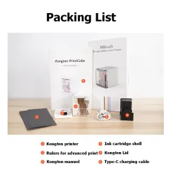 MBrush - handheld mini inkjet printer - for paper / cloths / leather / metal - with ink cartridge