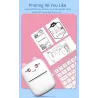 Portable pocket mini printer - thermal - Bluetooth - for pictures / labels - Android / iOS