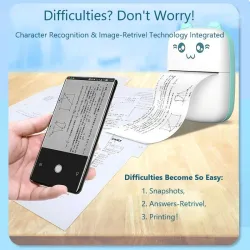 Portable pocket mini printer - thermal - Bluetooth - for pictures / labels - Android / iOS