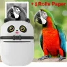 Tragbarer Mini-Thermodrucker - schnelles Drucken - Bluetooth / IOS / Android / Windows - Panda-Form