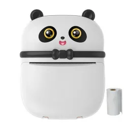Tragbarer Mini-Thermodrucker - schnelles Drucken - Bluetooth / IOS / Android / Windows - Panda-Form