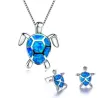Elegante ketting / oorbellen met zeeschildpad - sieradensetSieradensets