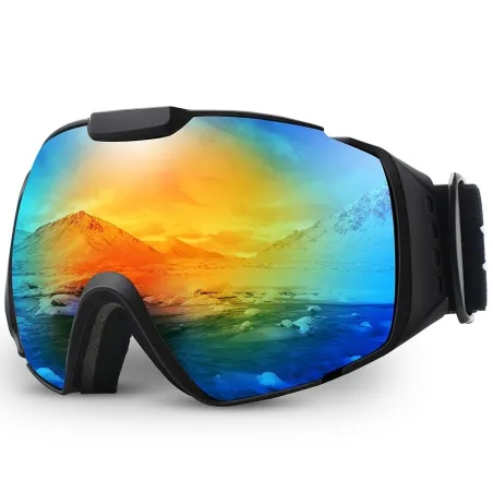 Professional ski goggles - OTG - anti-fog - double layer spherical lenses - snowboard sunglasses