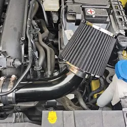 Air intake filter - high flow - sports / racing car tuning - 76mm - 6 inch head cone