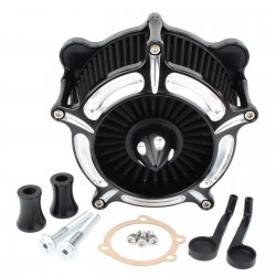 Kolec turbiny - filtr powietrza - filtr wlotowy - CNC - do motocykli HarleyMotocykl