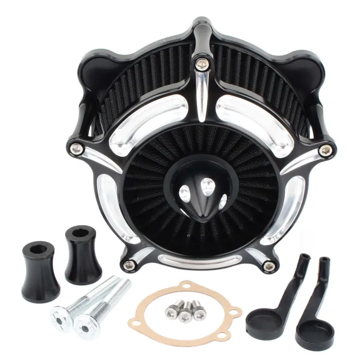 Turbine spike - luchtfilter - inlaatfilter - CNC - voor Harley motorfietsenMotorfiets onderdelen