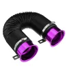 Autoluftfilter - Ansaugrohr - Kaltzufuhr - flexibler Ansaugkanal Induktion - 76mm