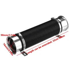 Autoluftfilter - Ansaugrohr - Kaltzufuhr - flexibler Ansaugkanal Induktion - 76mm