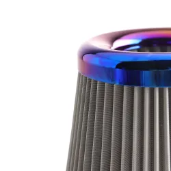 Cold air intake filter - high flow - for racing cars - 3" - 76mm