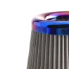 Cold air intake filter - high flow - for racing cars - 3" - 76mm