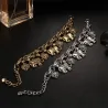 Vintage armband - met olifanten / parels / veiligheidsspeldArmbanden