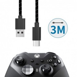 Fast charging cable - data transmission - USB type-C - for Xbox One Elite 2 / NS Switch Pro - 3M