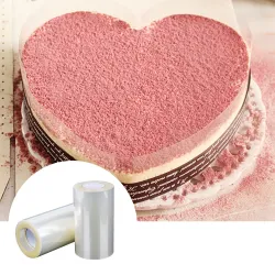 Transparent - side cake membrane - plastic wrap - 8cm * 10m / 10cm * 10m