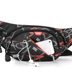 BolsosCasual travel belt bag - for men / women - nylon - waterproof - sports / casual wear