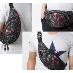 BolsosCasual travel belt bag - for men / women - nylon - waterproof - sports / casual wear