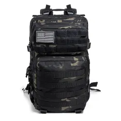 Tactical / military backpack - camouflage - waterproof - large capacity - 50L