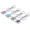 Keychain with turtle - natural crystal stone
