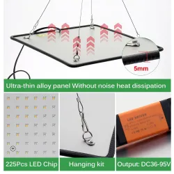 Światło LED do uprawy roślin - pełne spektrum - lampa fito - 1000W - AC85-240VLampa Wzrostu